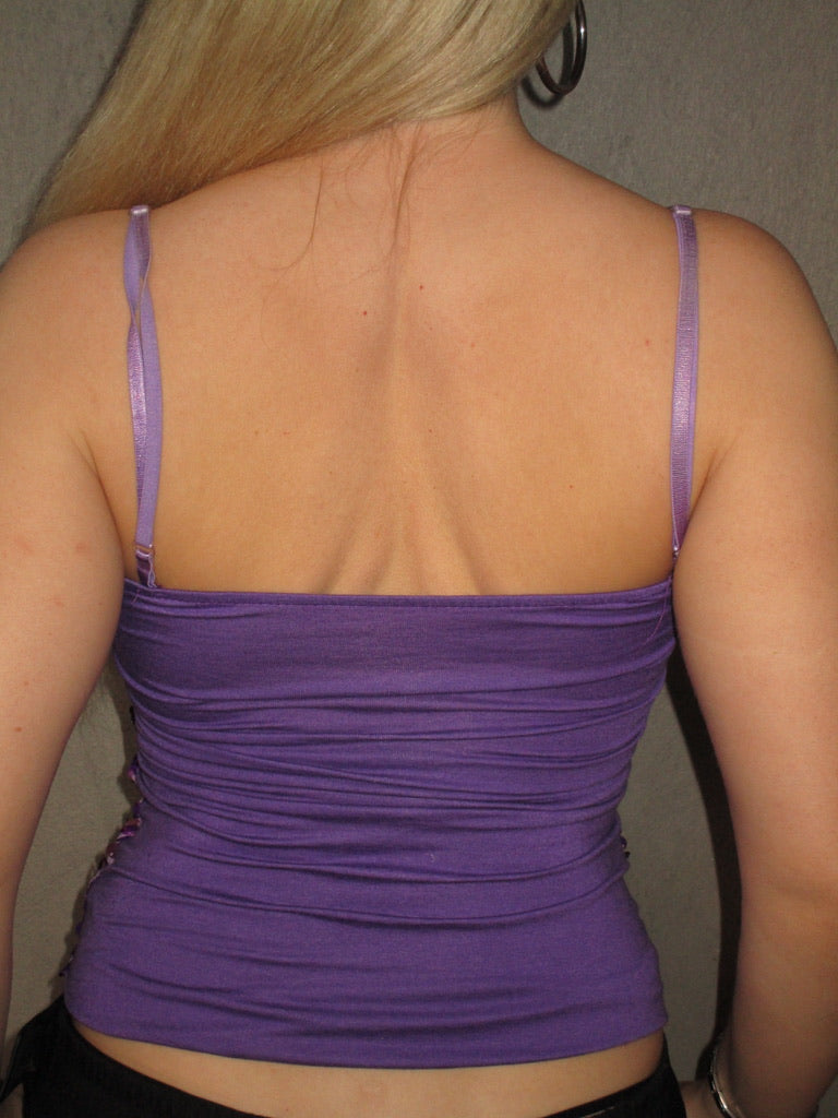 PURPLE SEQUIN TOP