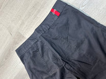 BLACK CARGO CAPRI PANTS