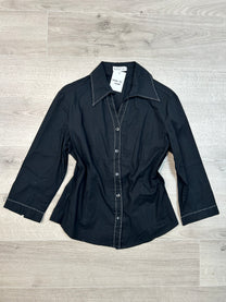 BLACK QUARTER SLEEVE SHIRT