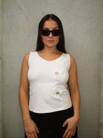 WHITE TANK TOP