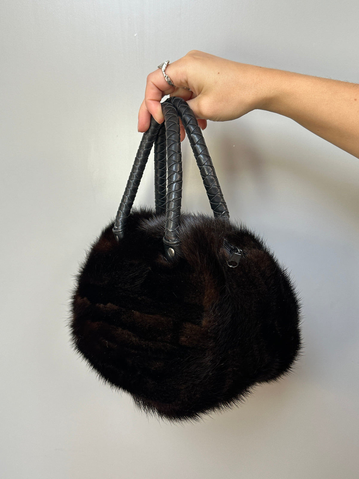 BOWN MINK FUR BAG