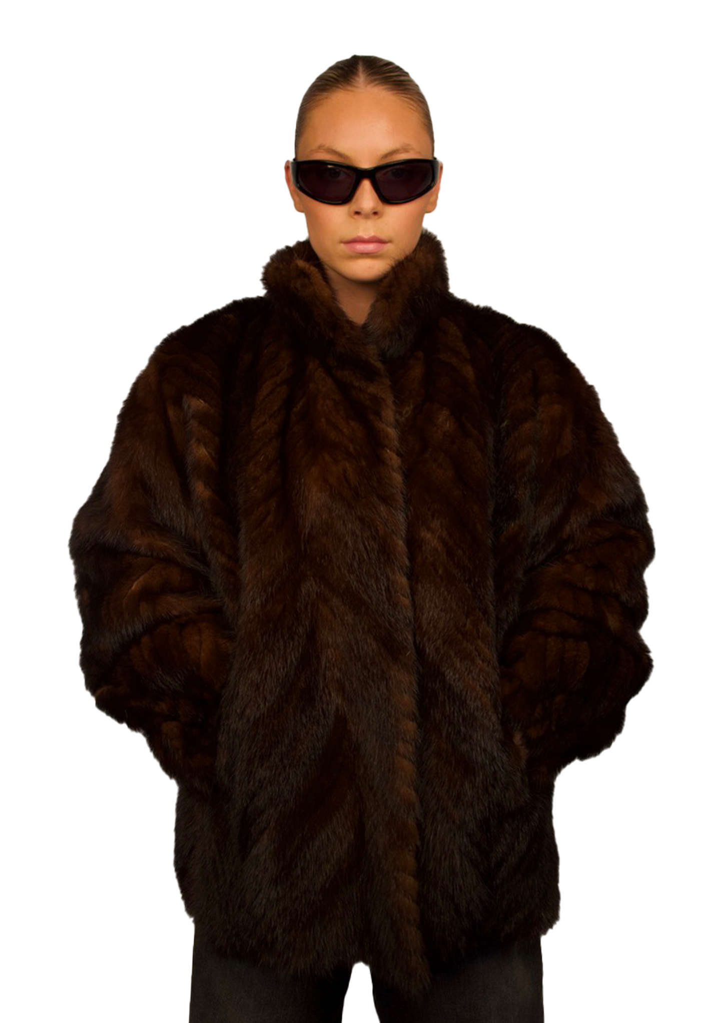 BROWN FUR JACKET