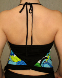 HALTER TOP WITH FUN PRINT