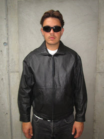 BLACK LEATHER JACKET