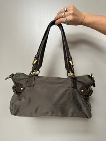 BROWN BAG WITH LEATHER