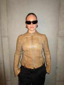 TAN LEATHER JACKET