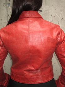 RED LEATHER JACKET