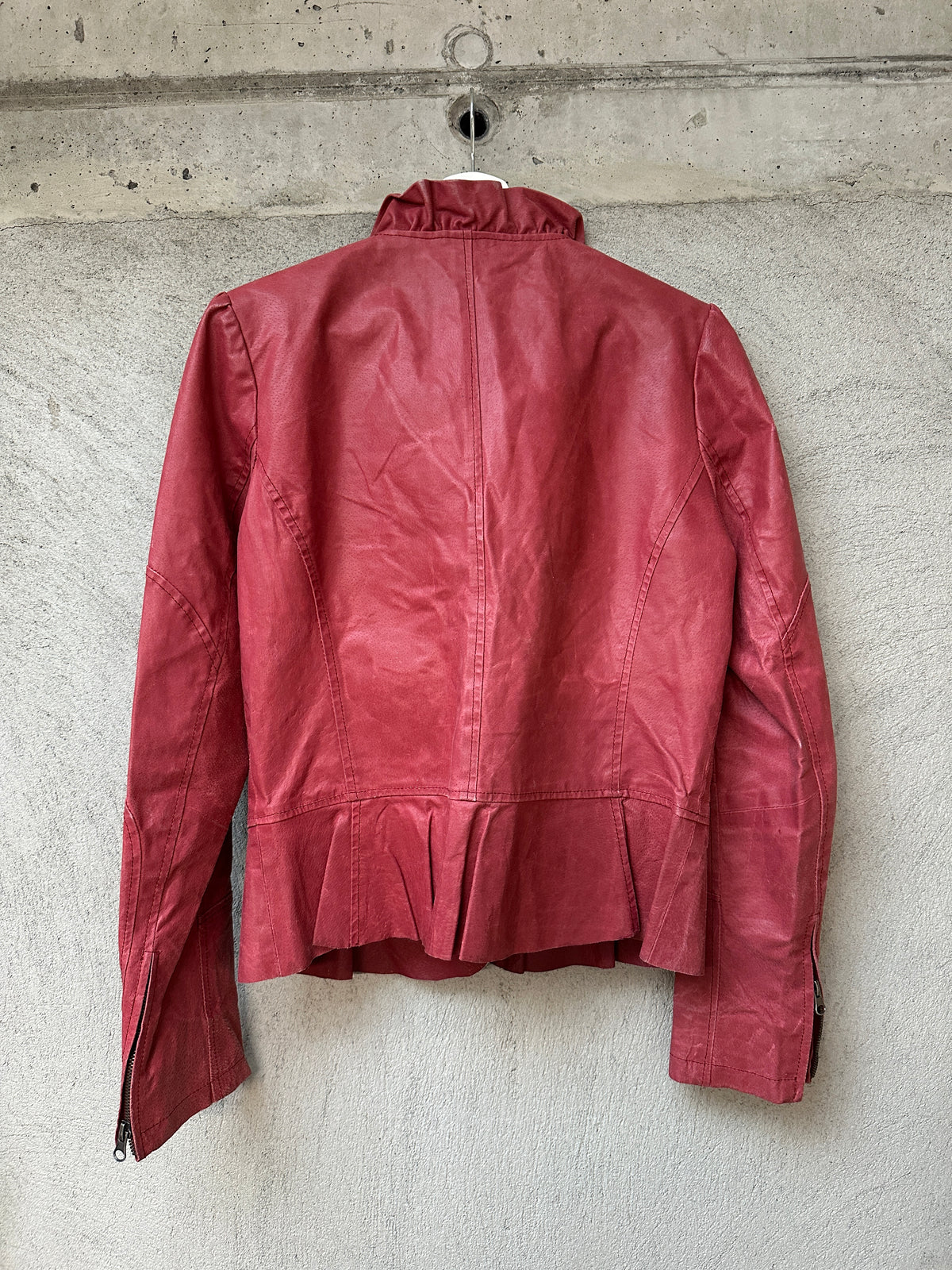 RED LEATHER JACKET