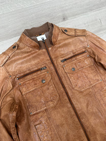 BROWN LEATHER JACKET