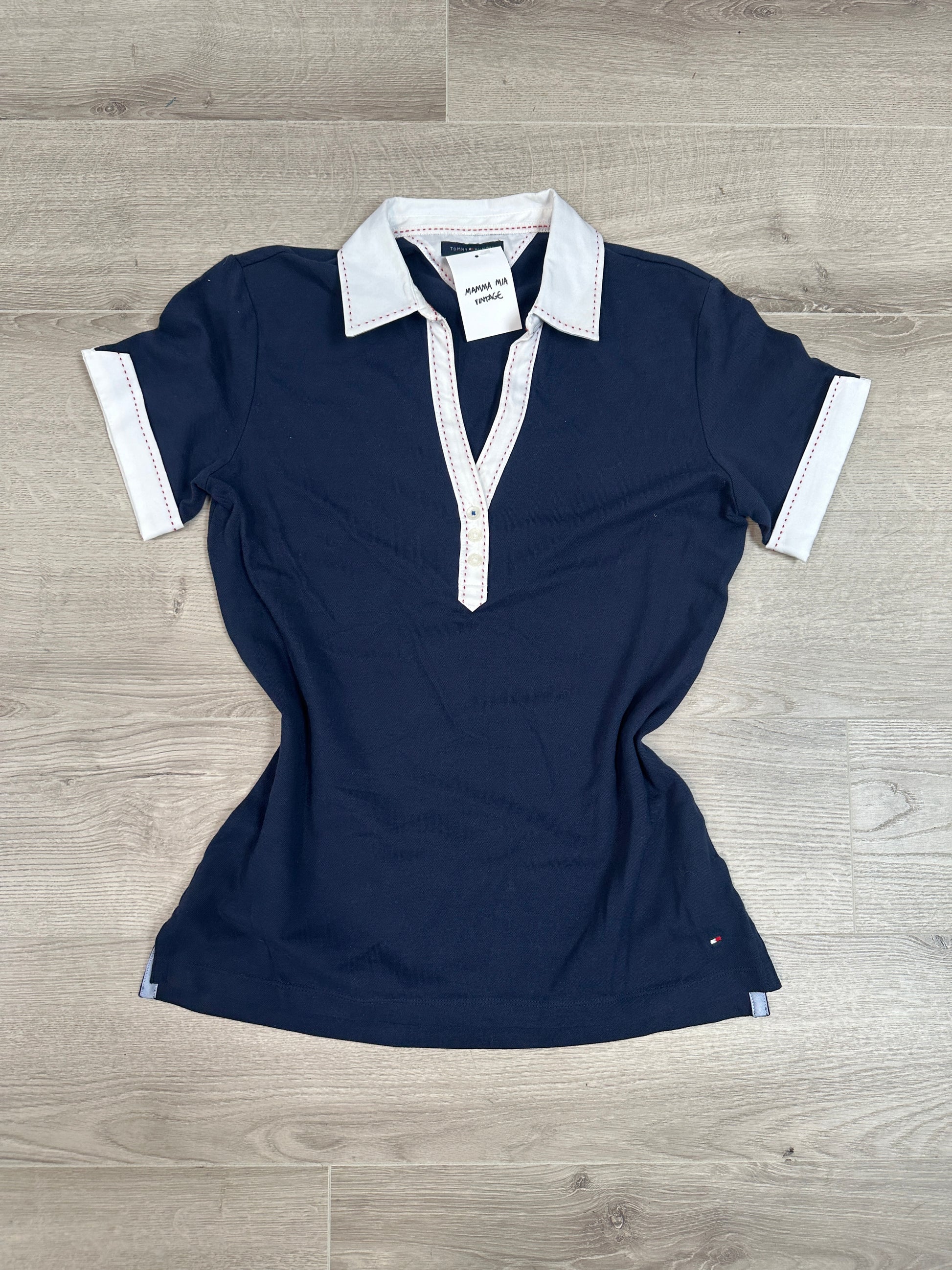 BLUE TOMMY HIFIGER POLO T-SHIRT
