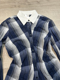 NAVY &amp; WHITE SHIRT