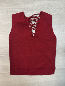 RED SPARKLE TOP