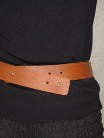 Gold&amp;silver leather belt