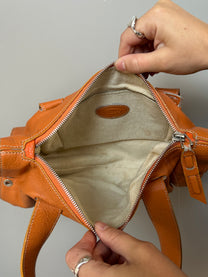 ORANGE LEATHER BAG