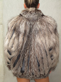 SILVER FOX FUR COAT