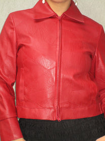 RED LEATHER JACKET