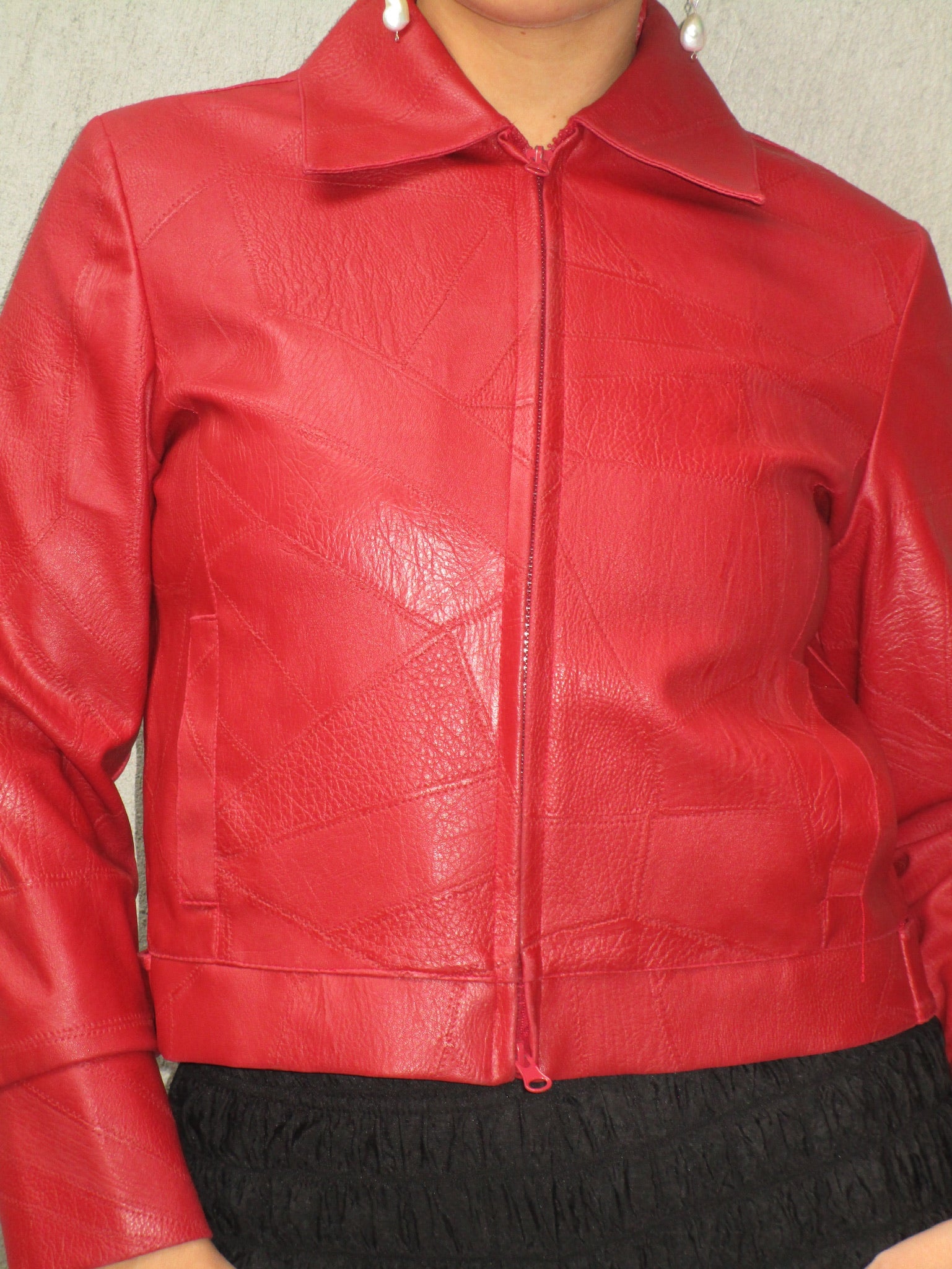 RED LEATHER JACKET