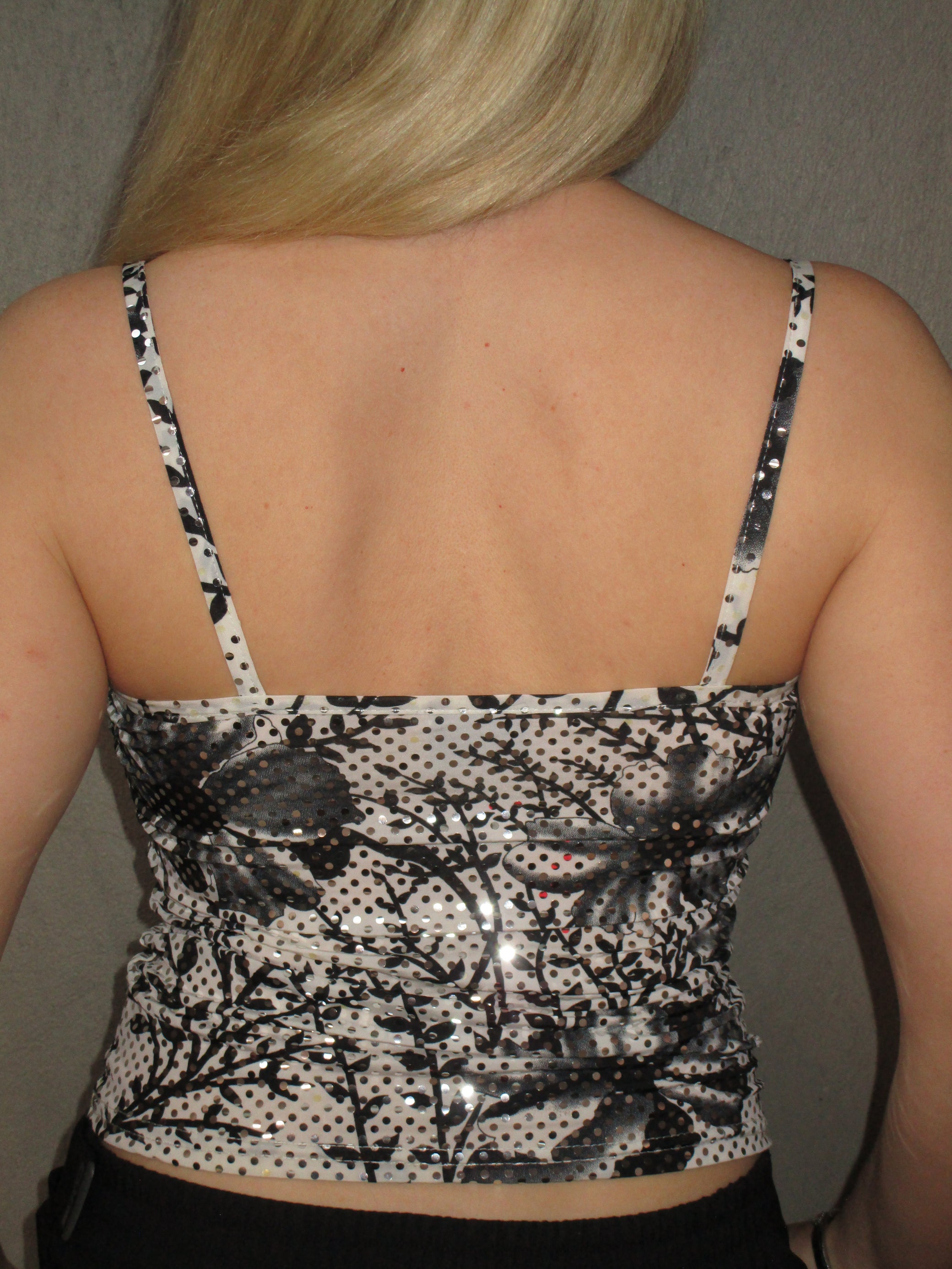 BLACK &amp; WHITE SPARCKLE TOP