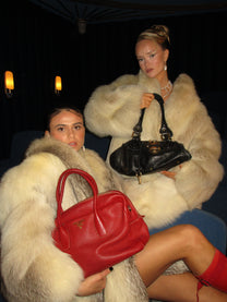 PRADA VITELLO DAINO LEATHER BAULETTO