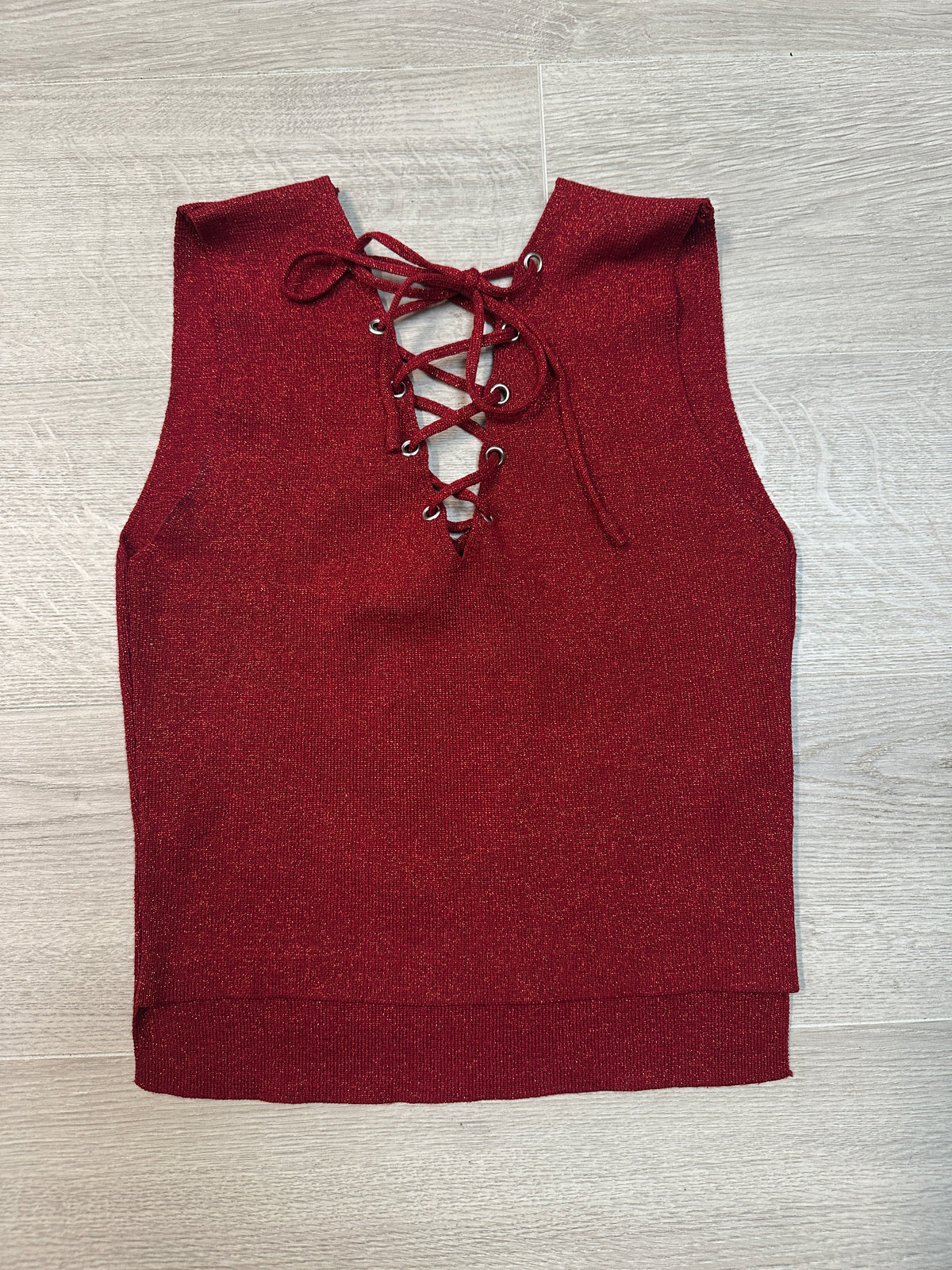 RED SPARKLE TOP