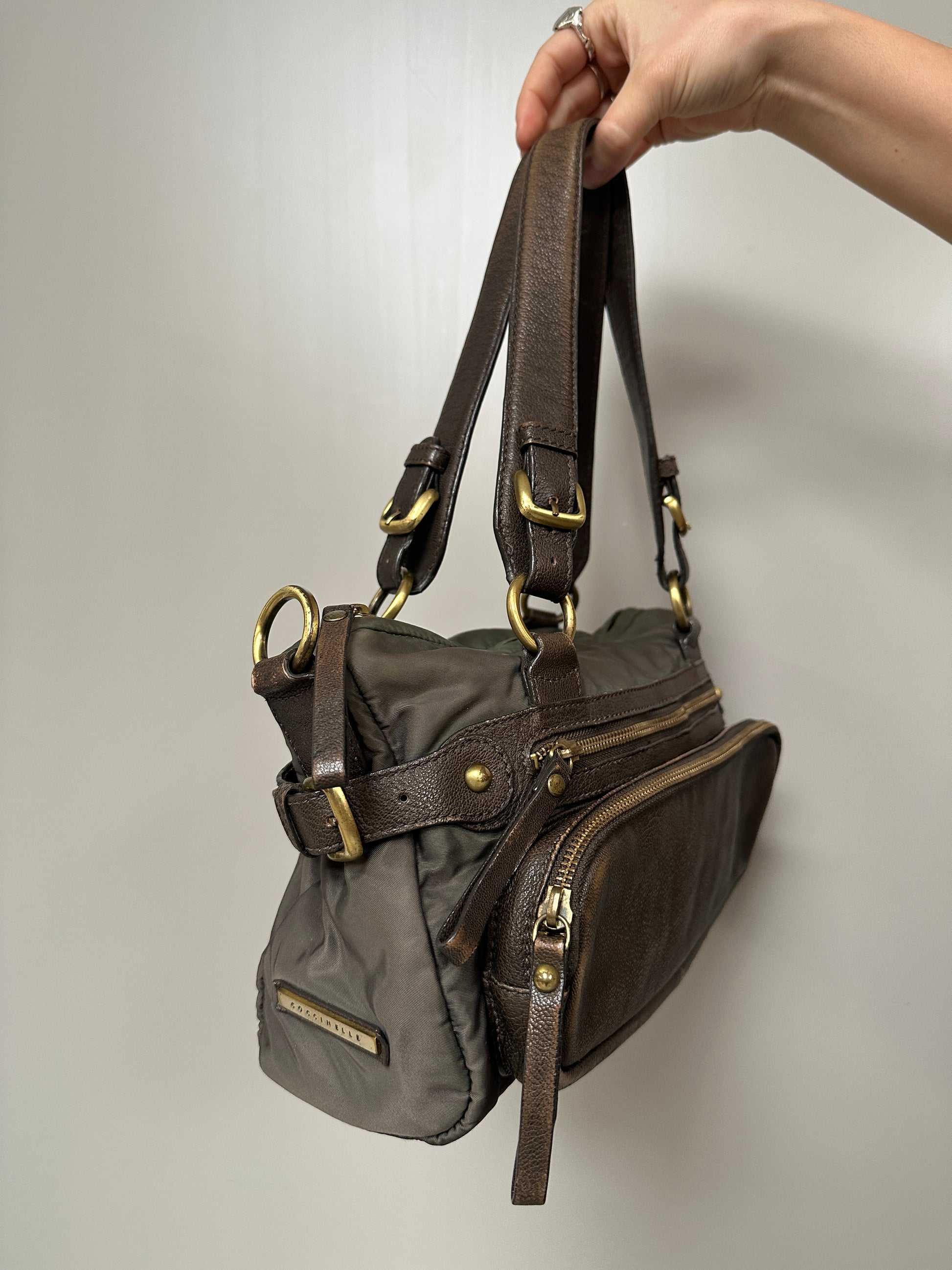 BROWN BAG WITH LEATHER