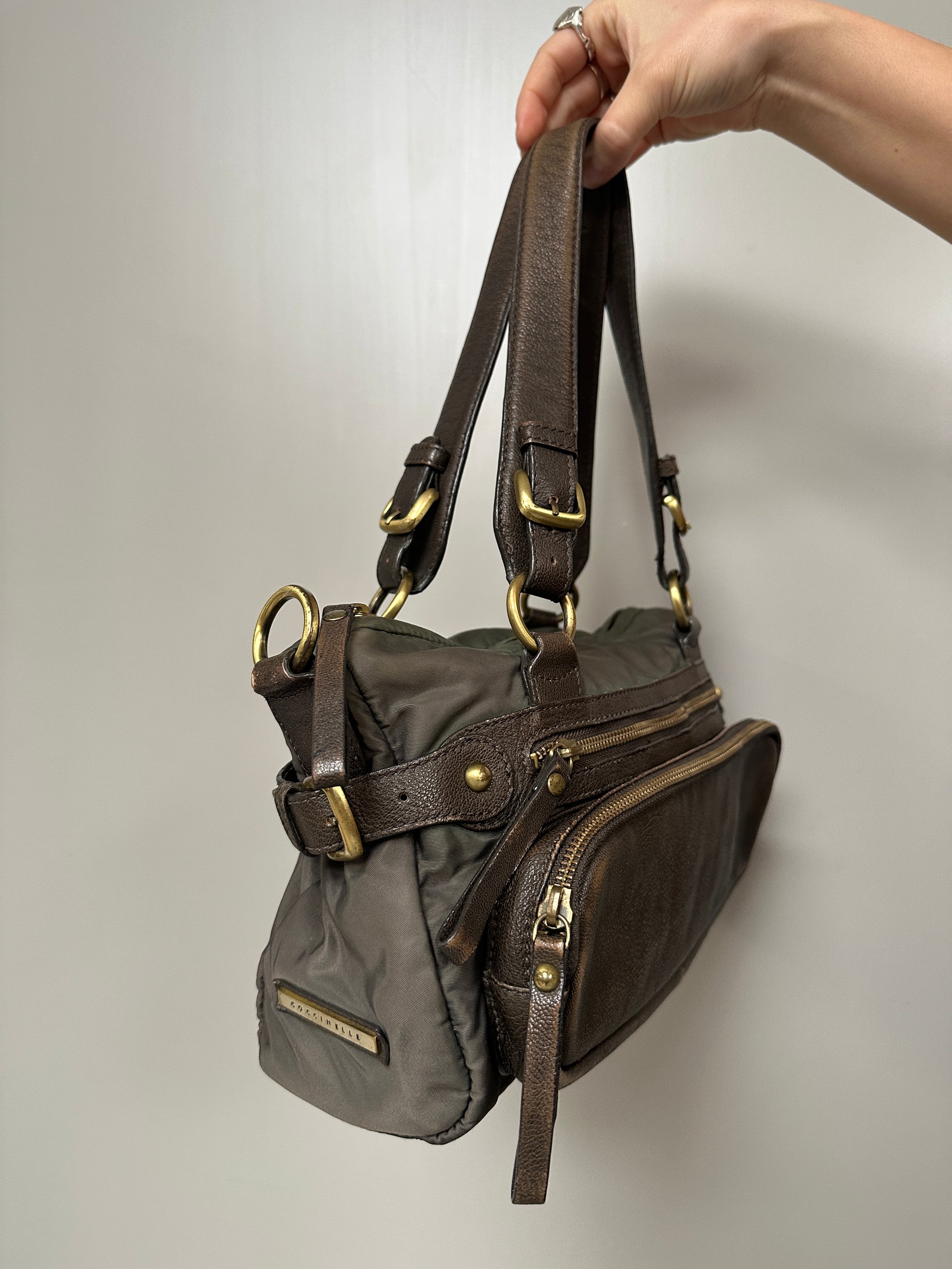 BROWN BAG WITH LEATHER