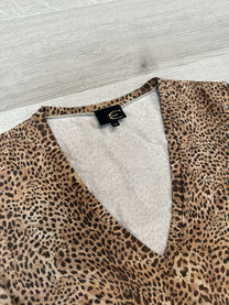 JUST CAVALLI LEOPARD LONG-SLEEVE TOP