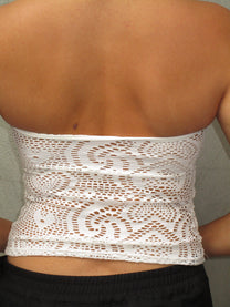 WHITE TUBE TOP