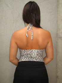 WHITE LEOPARD TOP