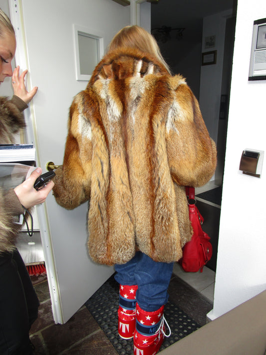 RED FOX FUR COAT