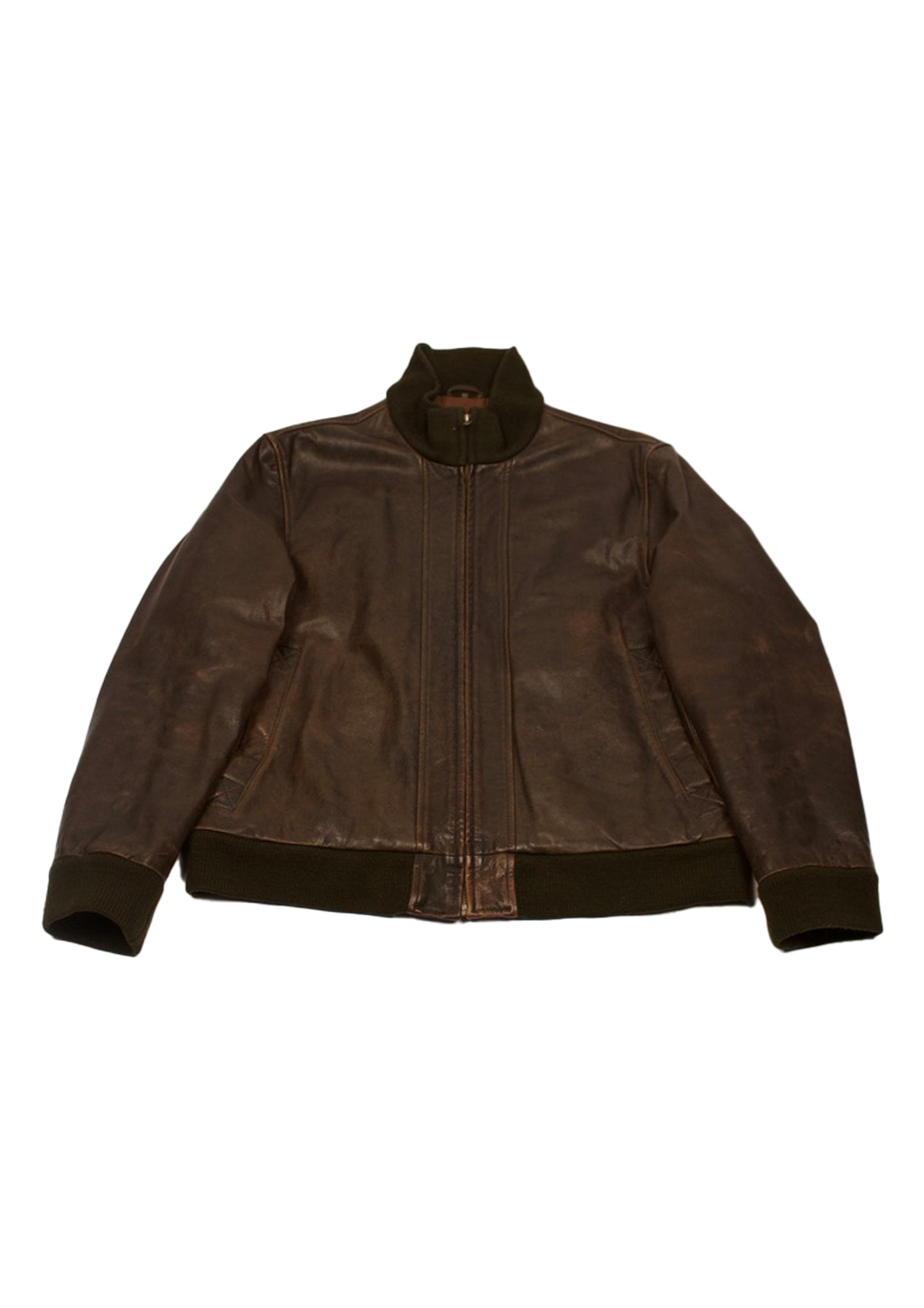 BROWN LEATHER JACKET