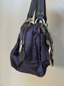 PURPLE BAG WITH CHAIN