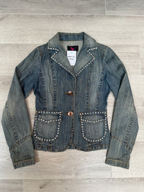 DENIM JACKET WITH STONES