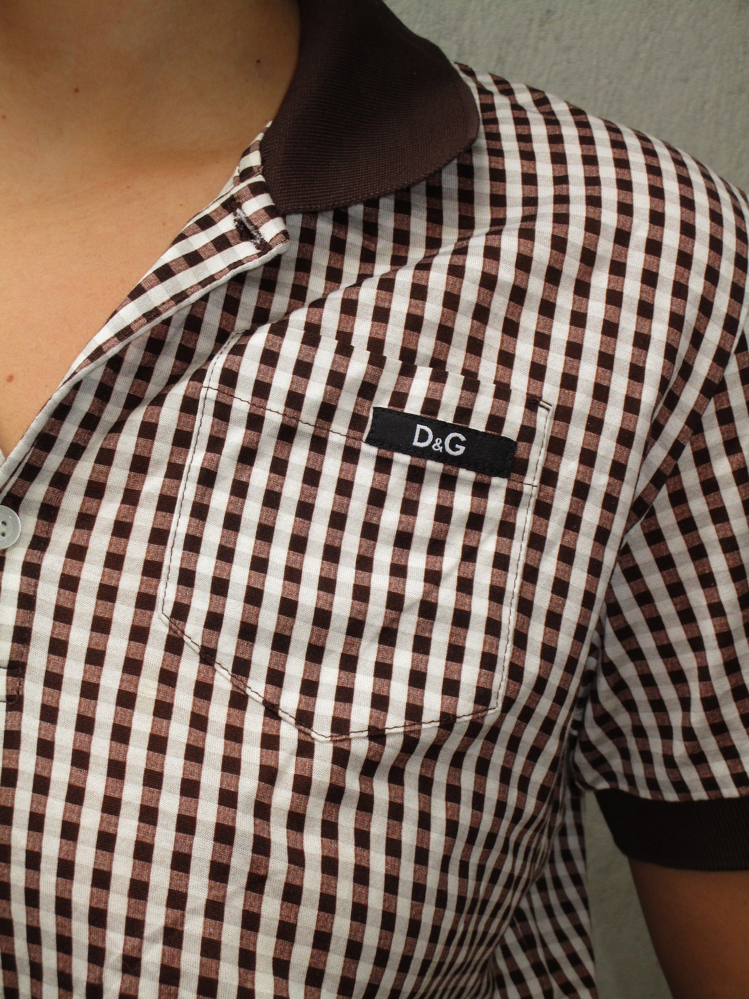DOLCE &amp; GABBANA BROWN T-SHIRT