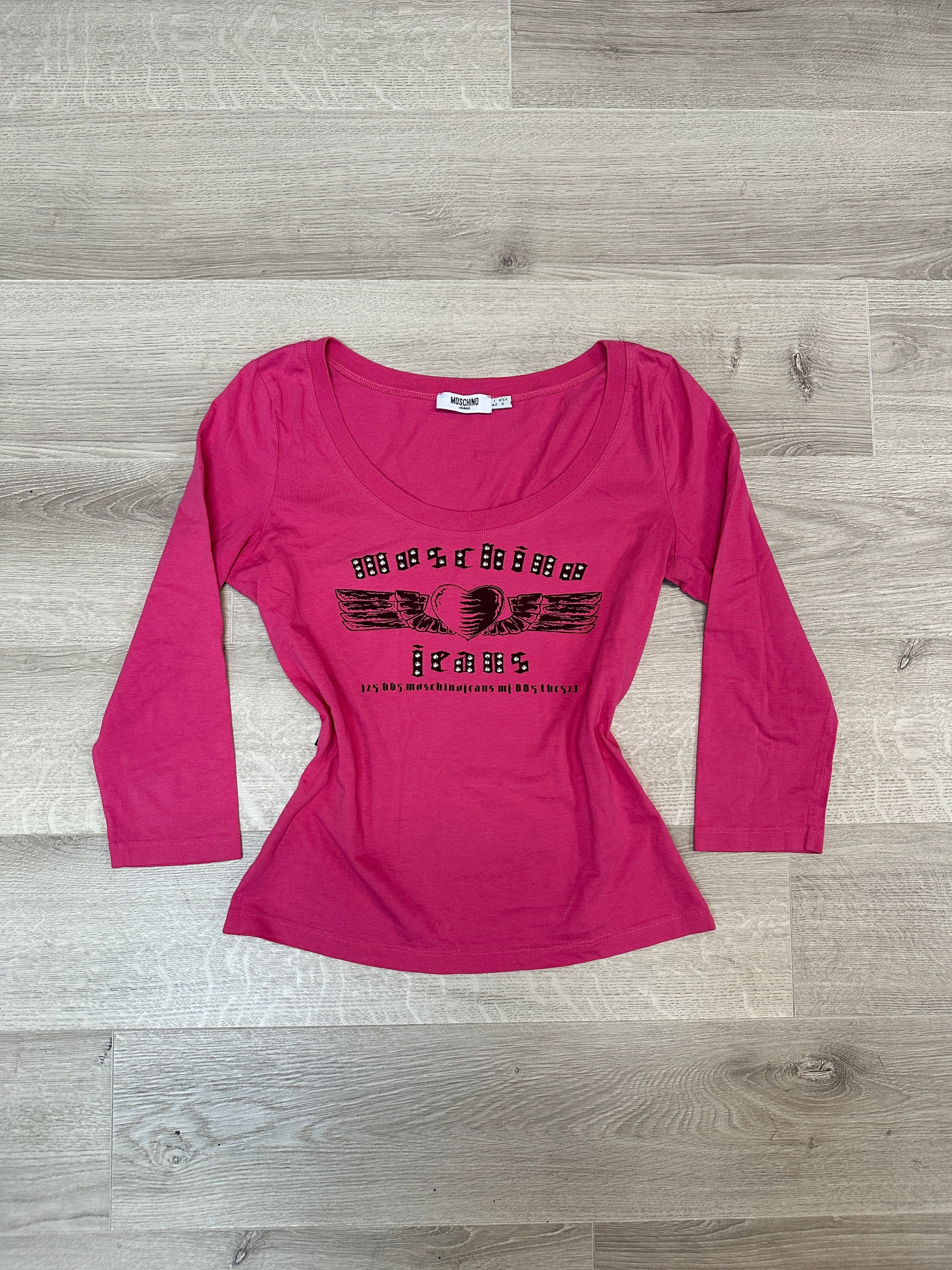 PINK LONG-SLEEVE TOP