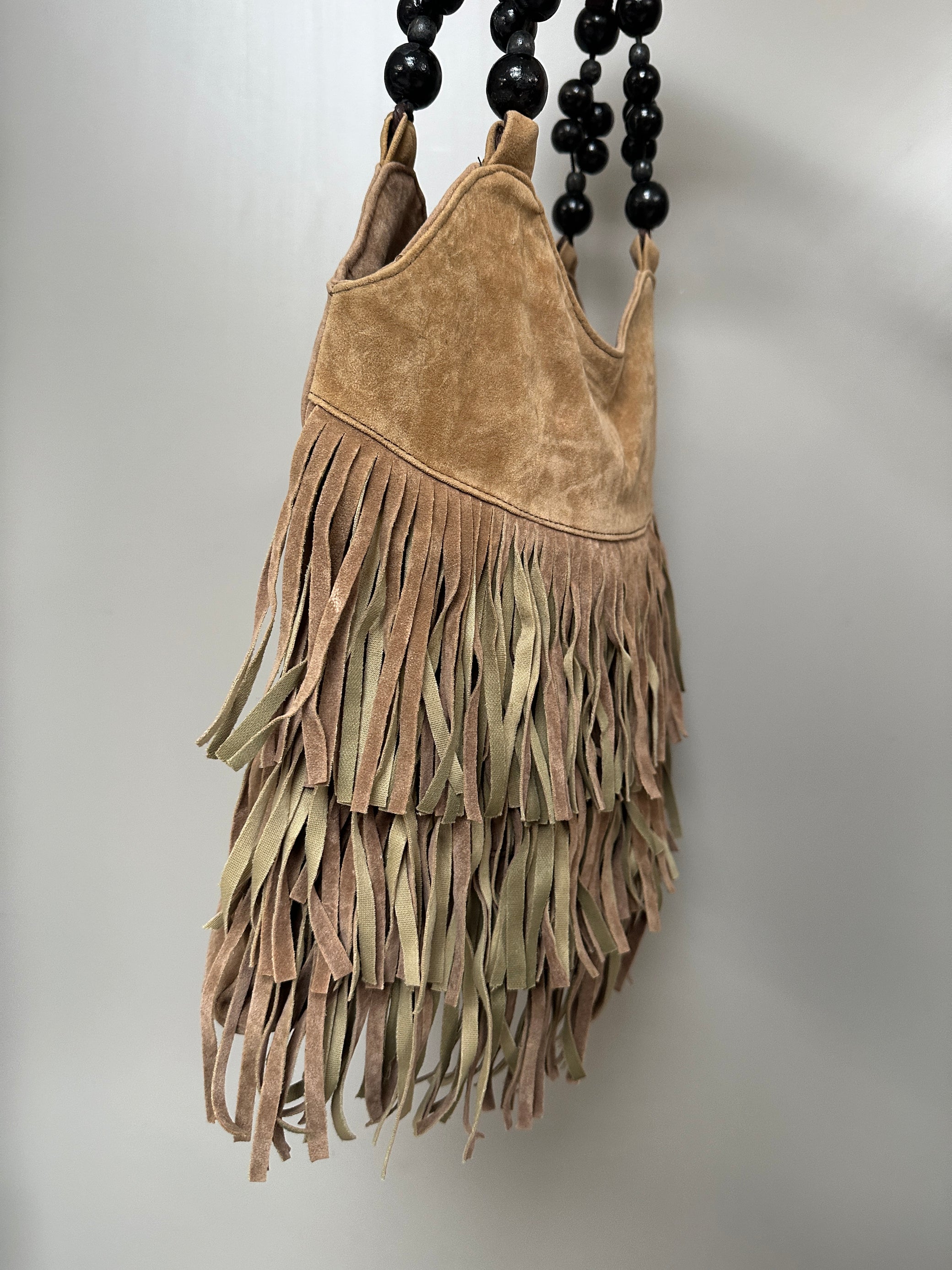 SUADE LEATHER FRINGE BAG