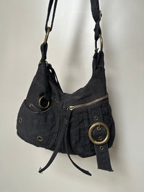 BLACK DENIM BAG