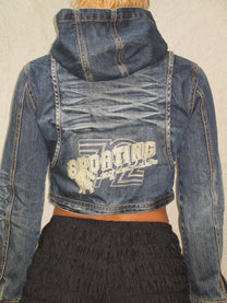 Cropped denim jacket