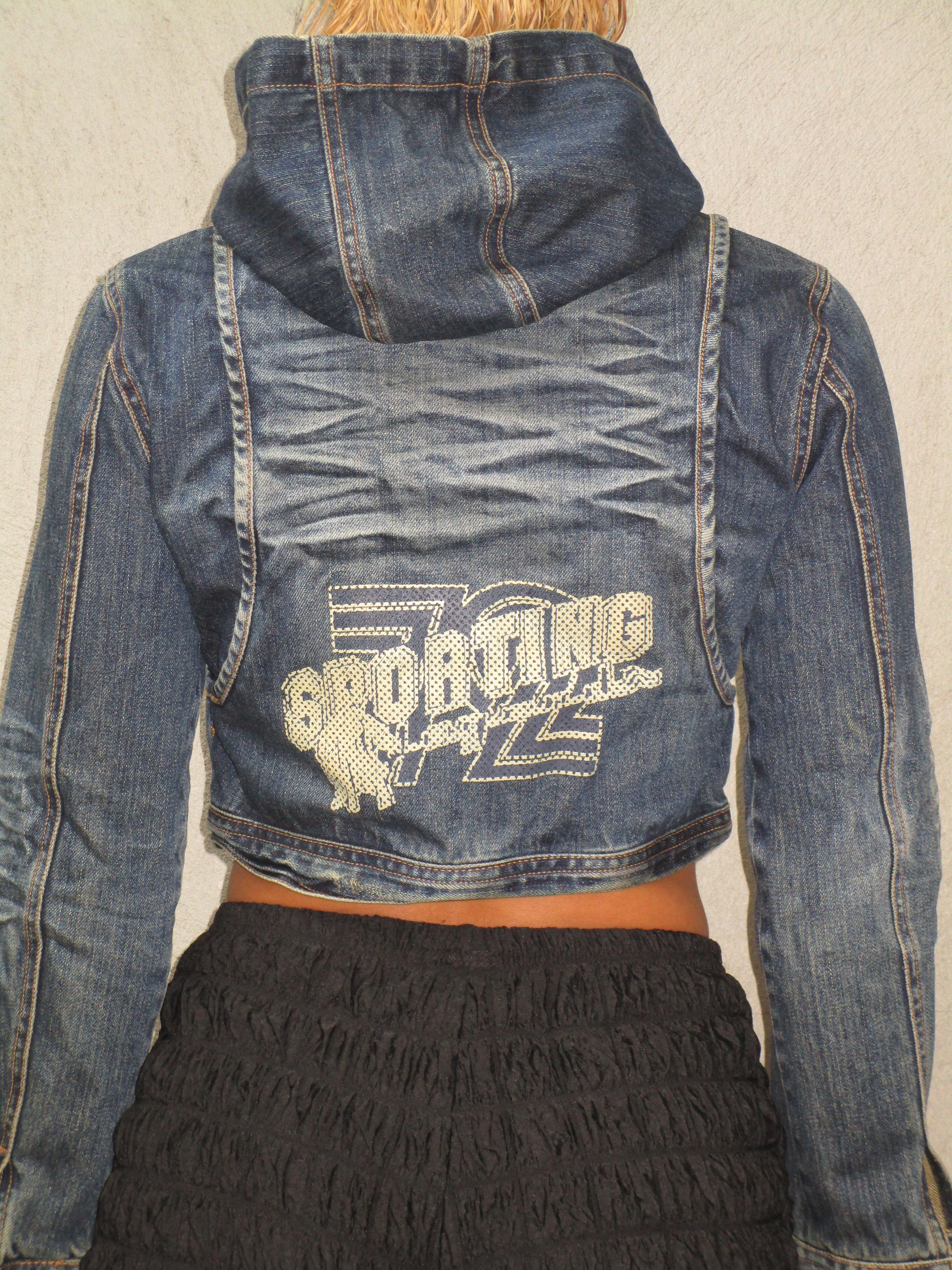 Cropped denim jacket
