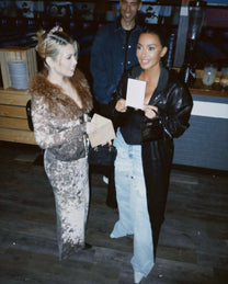 ROBERTO CAVALLI HORSE PRINT &amp; FUR CARDIGAN