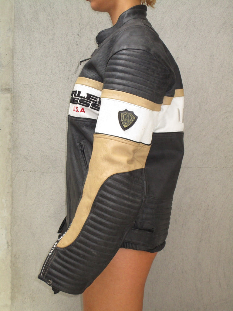 LEATHER RACER JACKET