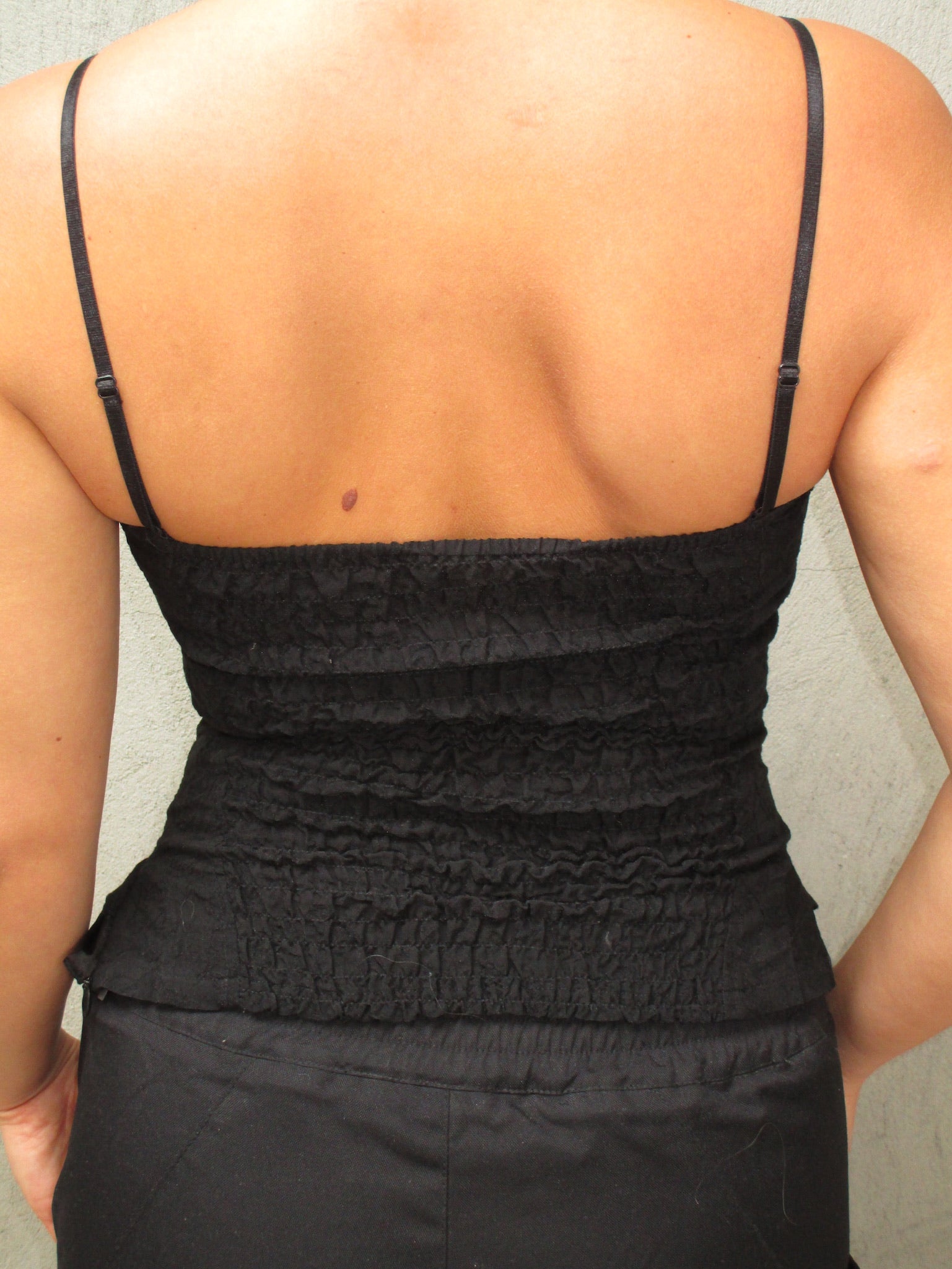 BLACK CORSET TOP