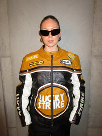 LUCKY STRIKE LEATHER RACER JACKET