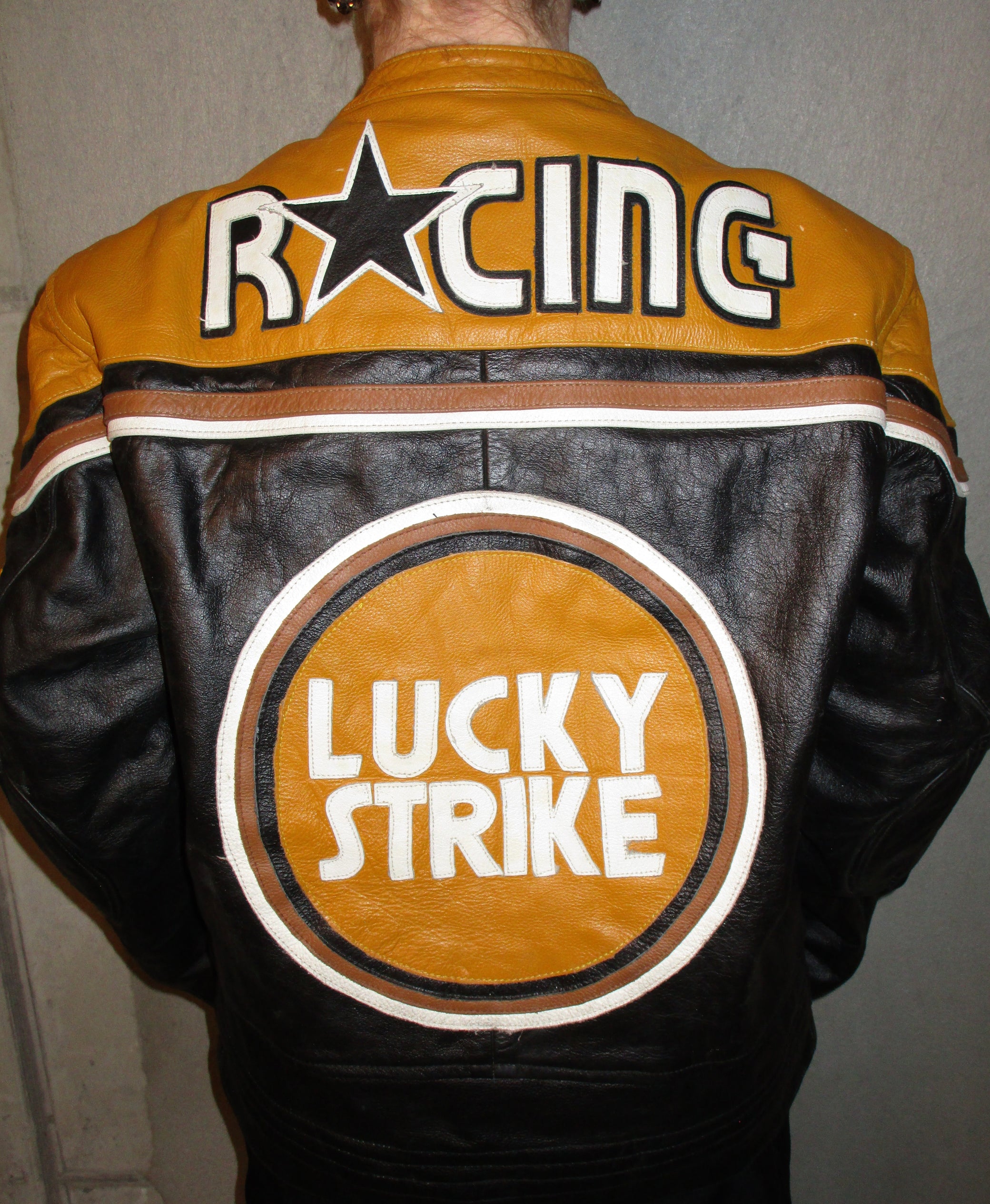 LUCKY STRIKE LEATHER RACER JACKET