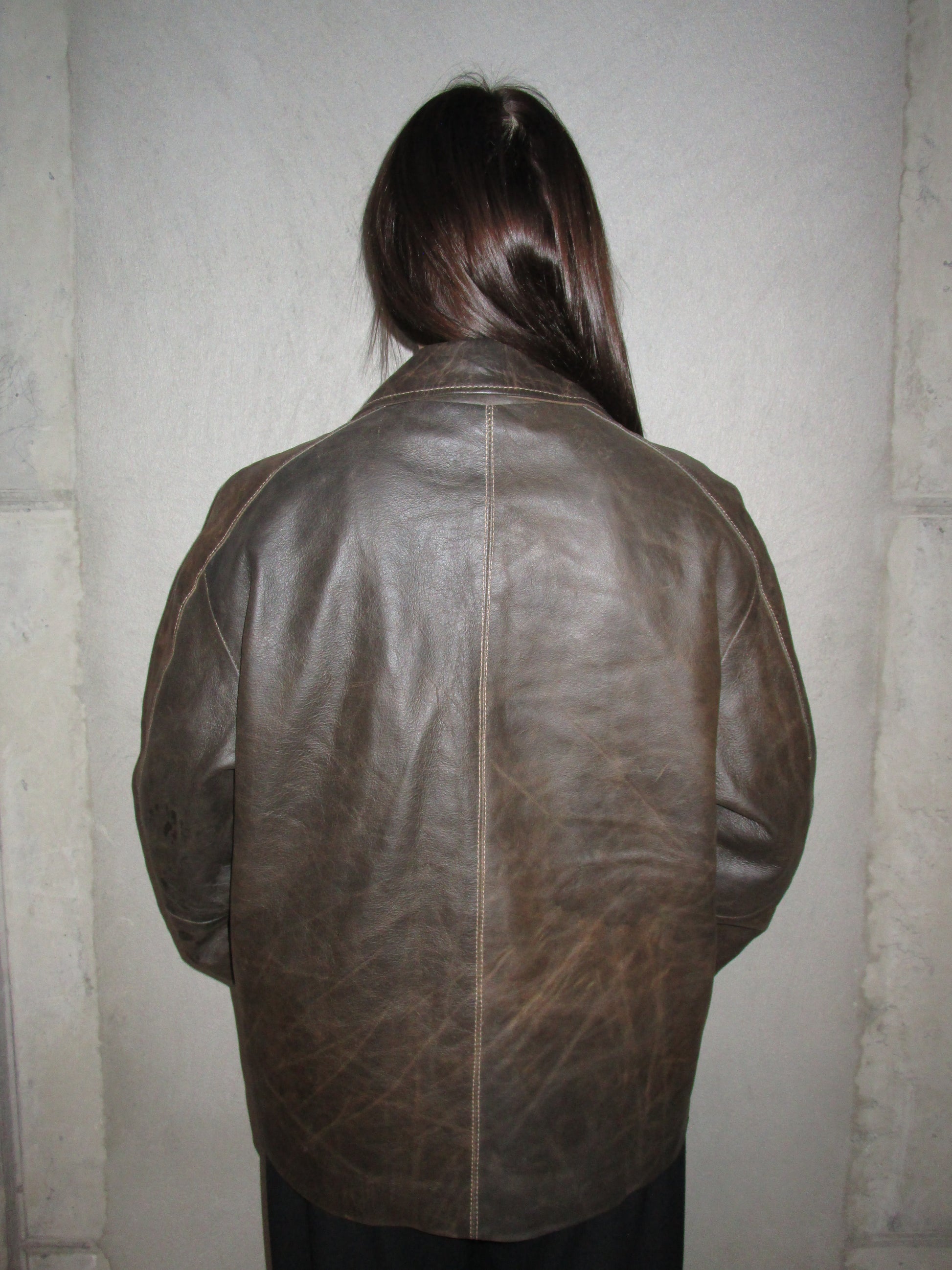 BROWN LEATHER JACKET