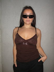 LUI JO BROWN TOP