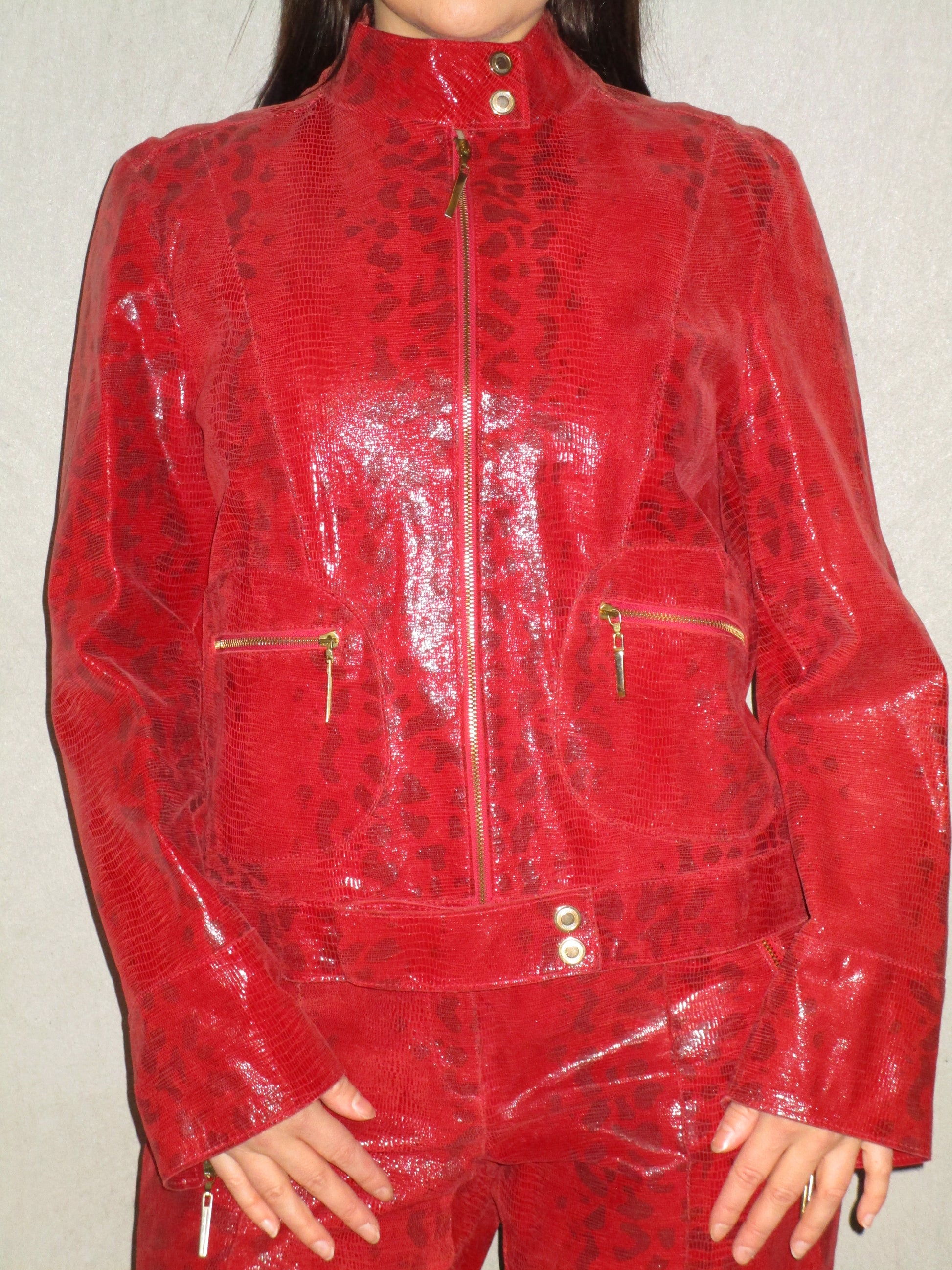 RED LEATHER SET