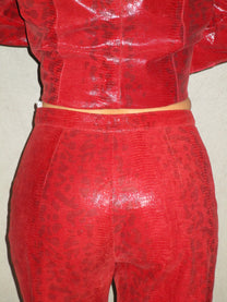 RED LEATHER SET