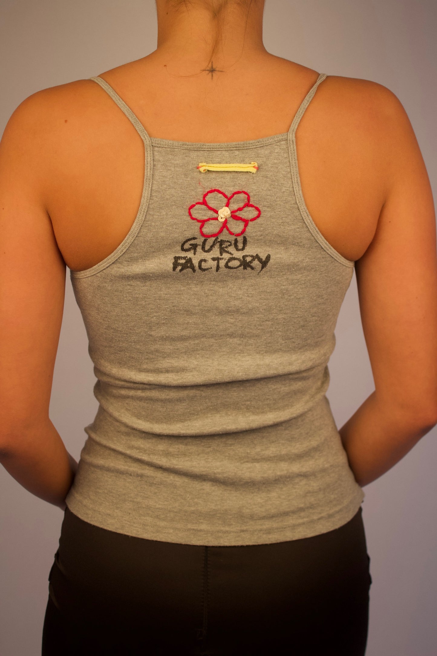 GRAY TANK WITH GRAPHIC